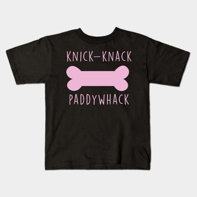 Knick-Knack Paddywhack Give A Dog A Bone Kids T-Shirt by JakeRhodes